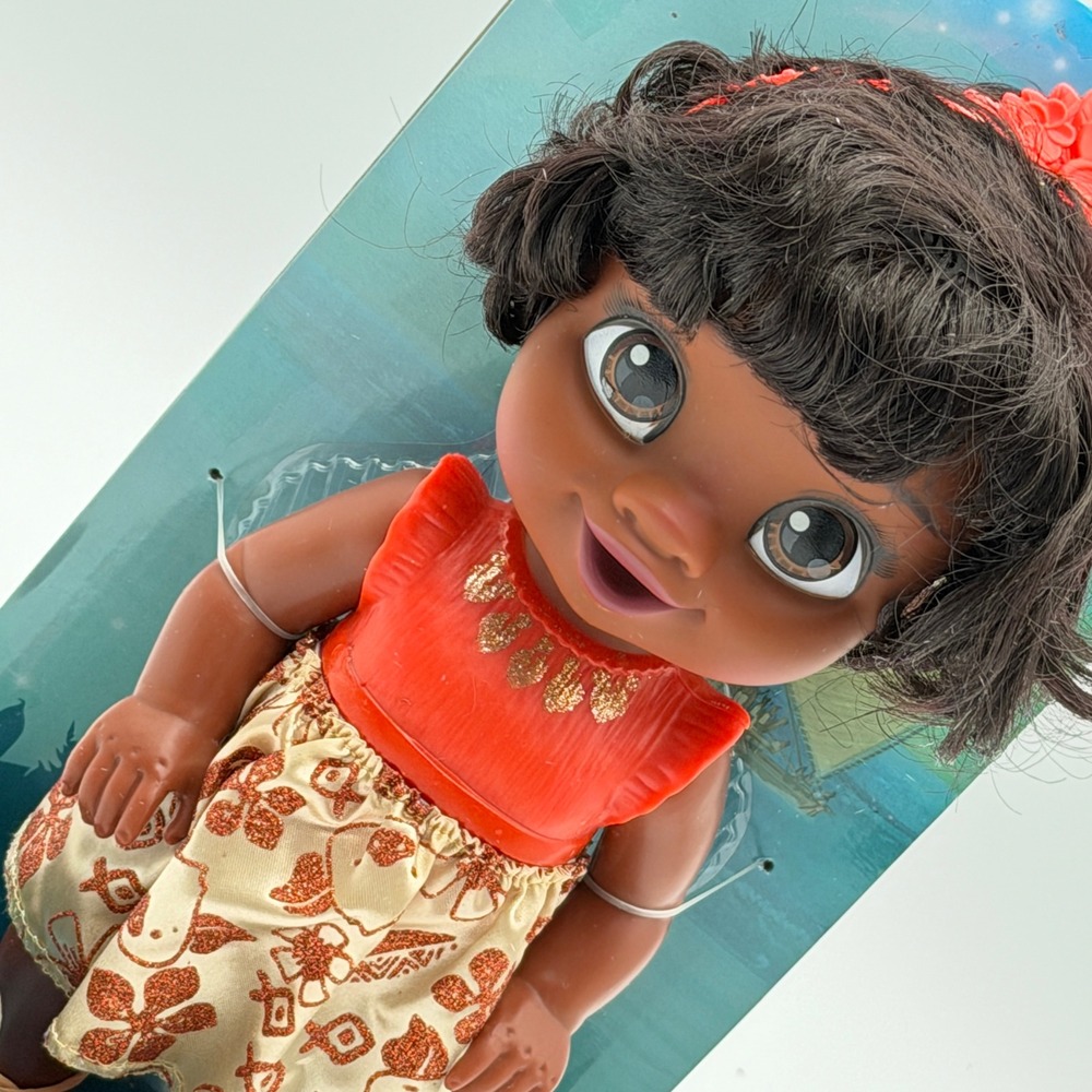 Disney Princess Baby Moana Toddler Doll Jakks Pacific New in Box Glitter Outfit